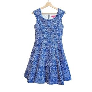 Betsey Johnson Brocade Dress, Sleeveless, Blue, Nordstrom's, Size XS